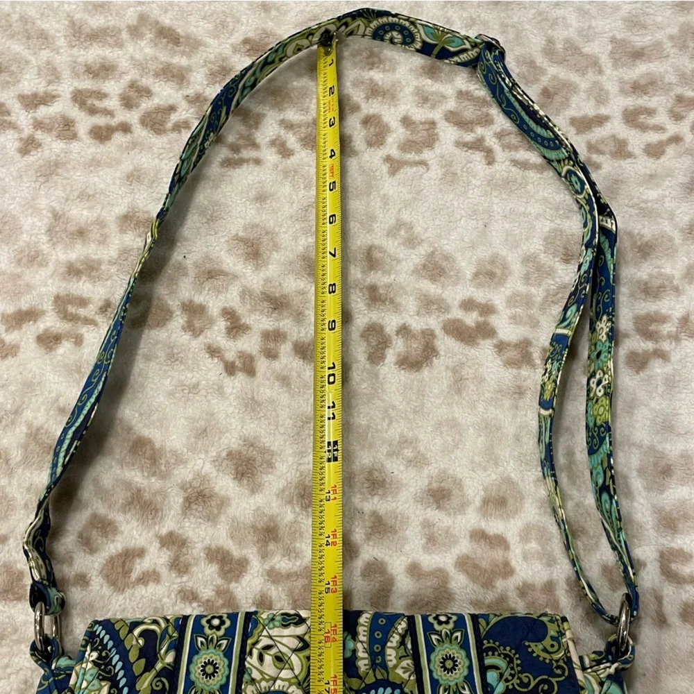 Vera Bradley Rhythm & Blues Crossbody Multicolour Paisley Shoulder Bag - Picture 16 of 16